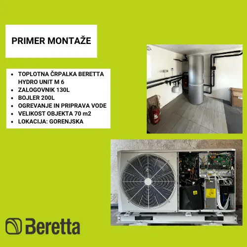 Retail of gas furnaces Beretta Slovenia