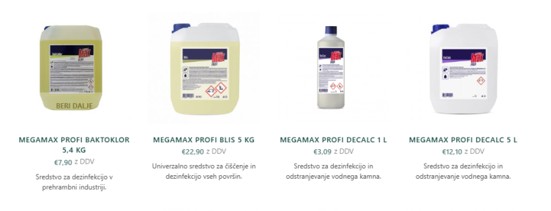 Dezinfekcijska sredstva Slovenija