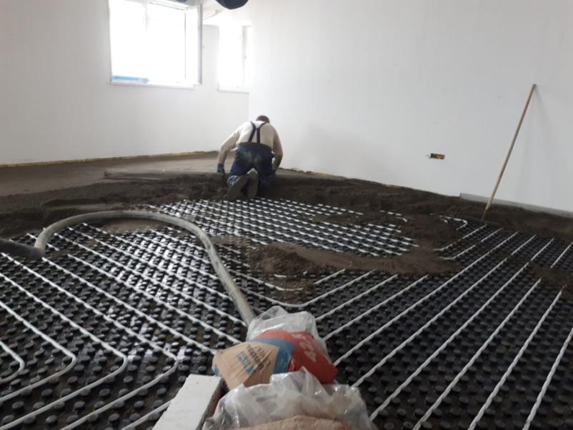 Strokovna izdelava strojnih estrihov