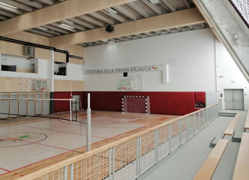 Equipment for sports halls