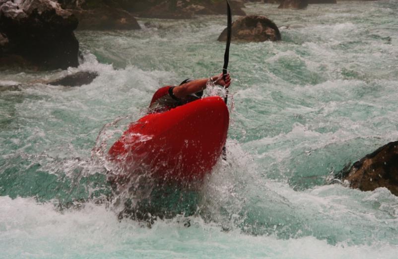 Kayaking on Soča