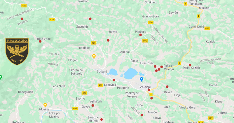 Tajna skladišča vojne za samostojno Slovenijo