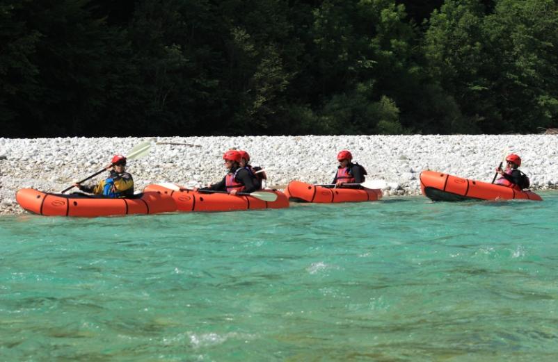 Ugoden packrafting na Soči