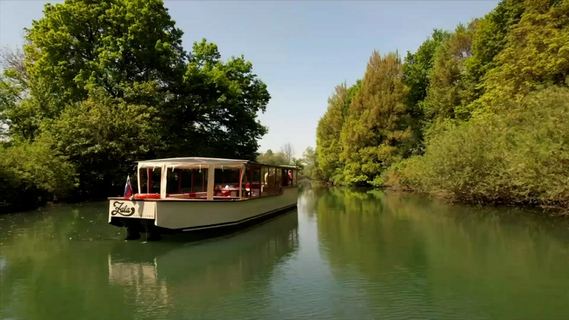 Barca sulla Ljubljanica