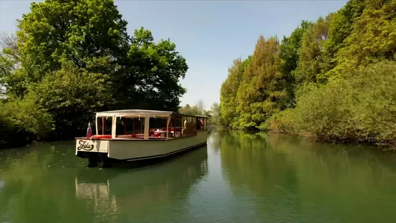 Barca sulla Ljubljanica