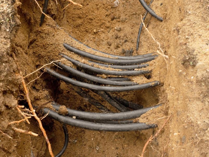 Priprava površine za polaganje optičnega kabla Slovenska Bistrica, Podravje