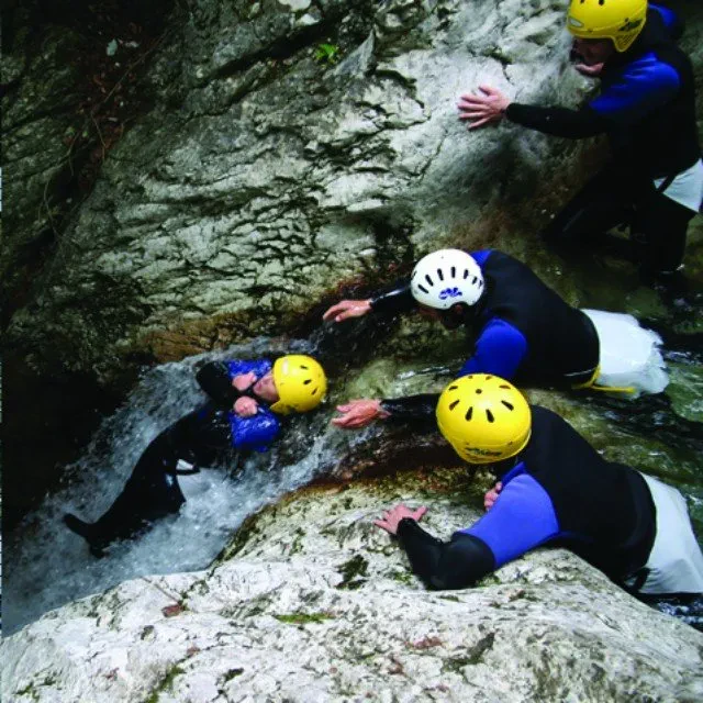 Canyoning po Soči