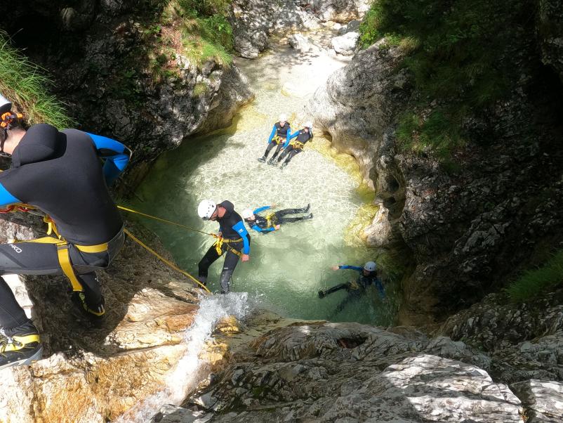 Fratarica, canyoning in soteskanje Bovec