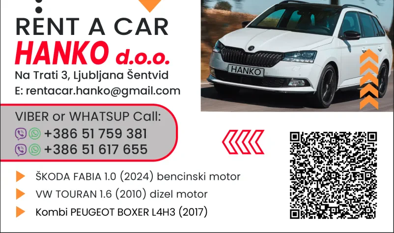 Poceni rent a car Osrednja Slovenija