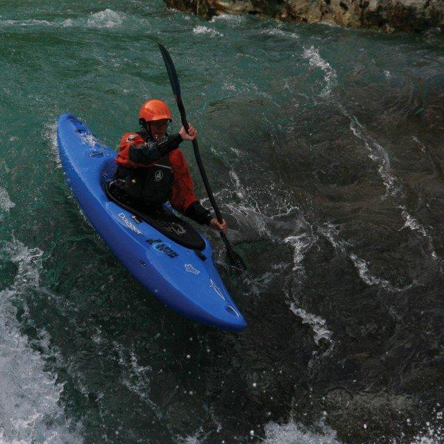 Spust s kajakom po Soči