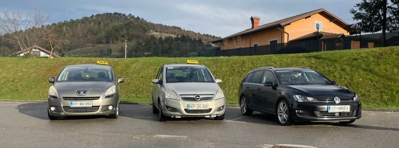 Ugoden taksi v Sežani