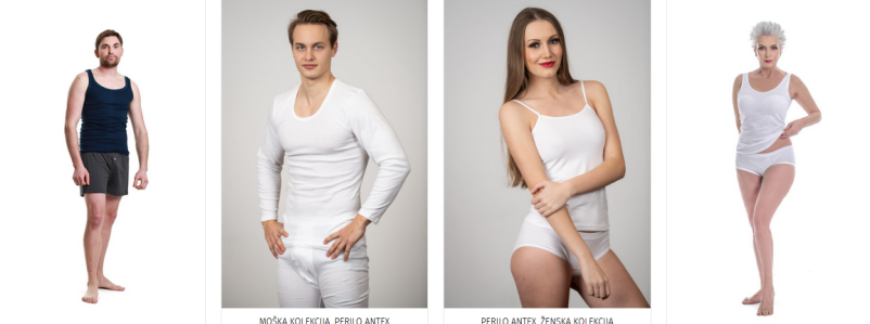 Spodnje perilo ANTEX Osrednja Slovenija