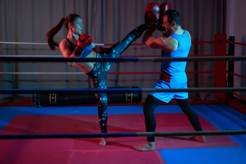 Trening kickboxa na Jesenicah