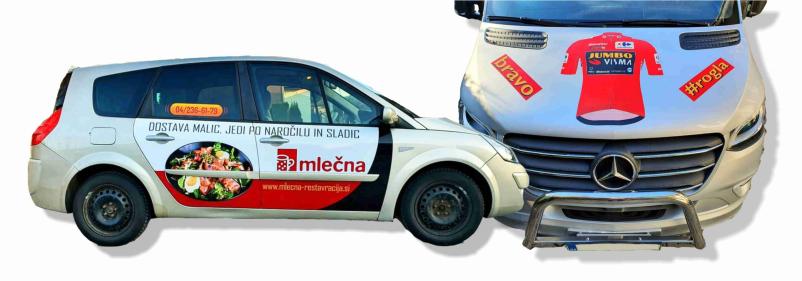 Izdelava nalepk za avto po naročilu