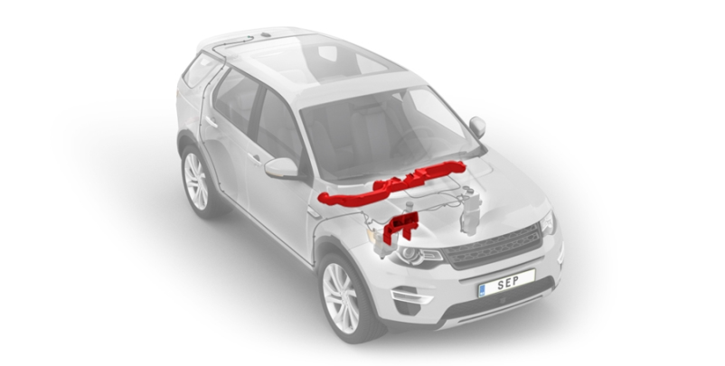 Battery cooling pipes