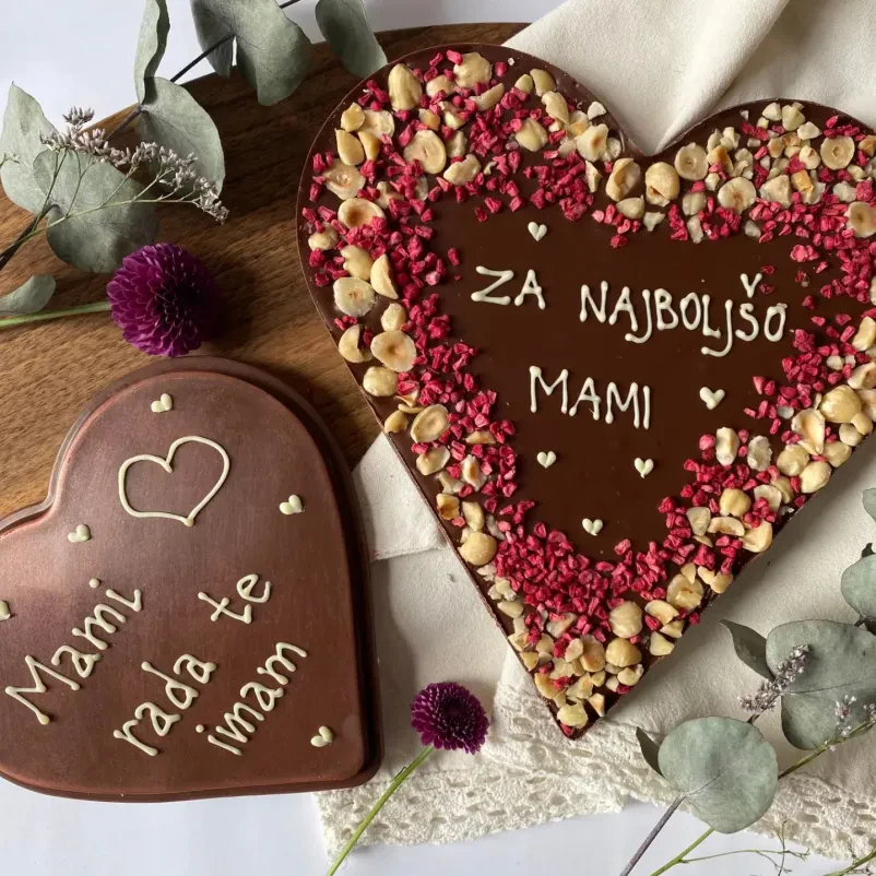 Personalizirana čokolada z napisom Slovenija
