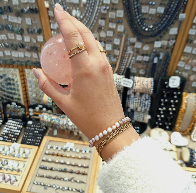 Unique stone and stainless steel jewelry Piran