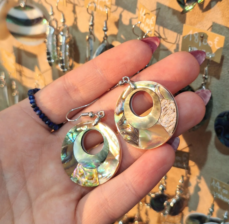 Stone and stainless steel jewelry Piran
