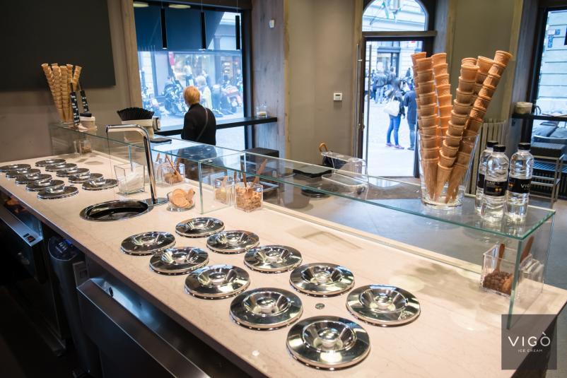 Homemade vegan ice cream Ljubljana center