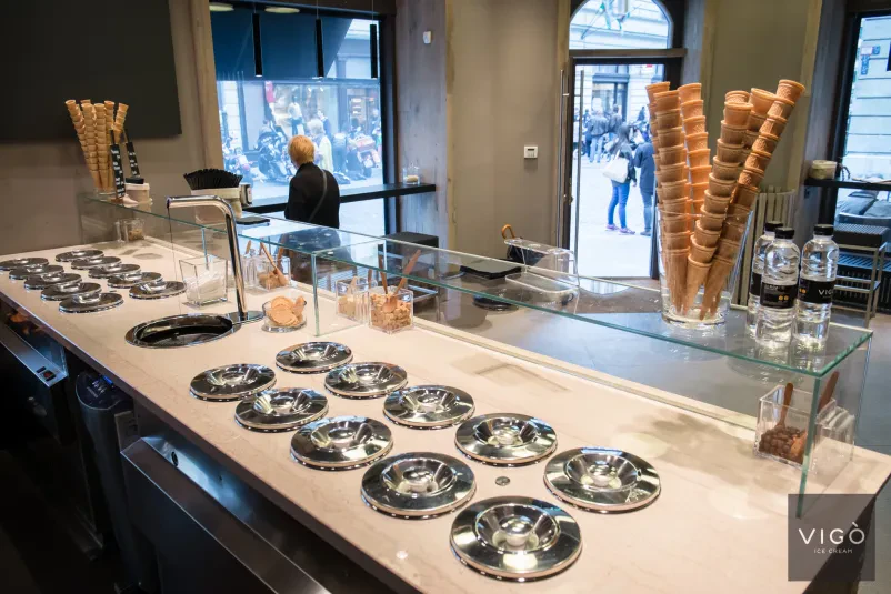 Homemade vegan ice cream Ljubljana center