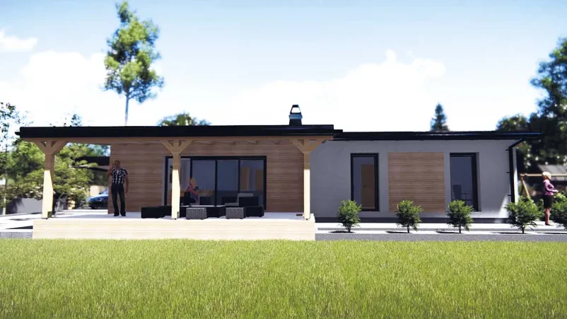 Hochwertiger Holzskelett-Hausbau in Slowenien