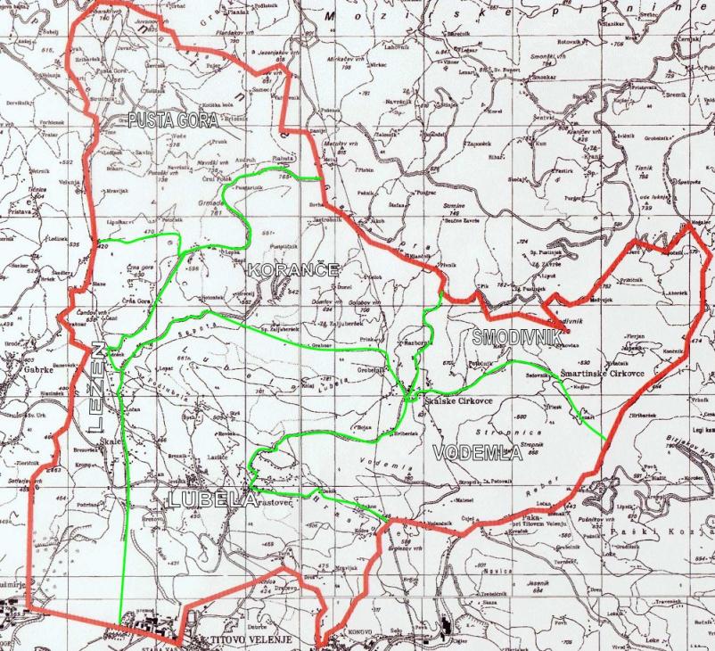 Lovišča za lov na divjad Velenje