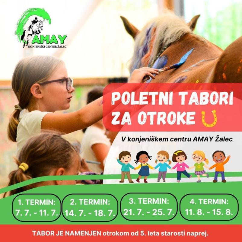 Poletni tabori s konji Celje, savinjska regija