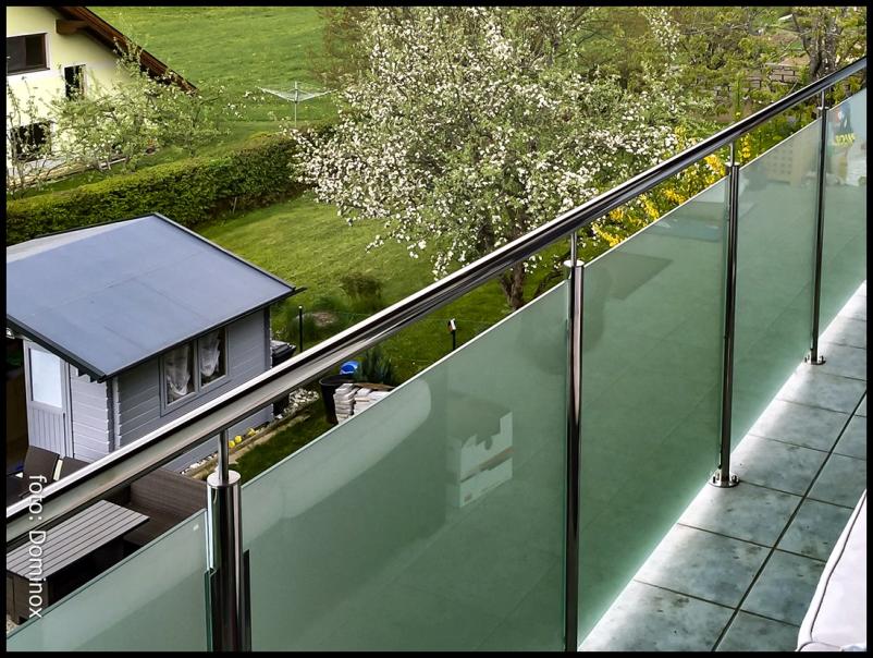 Moderne inox steklene ograje Ljubljana, okolica