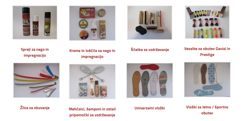 Pripomočki za nego obutve Ljubljana