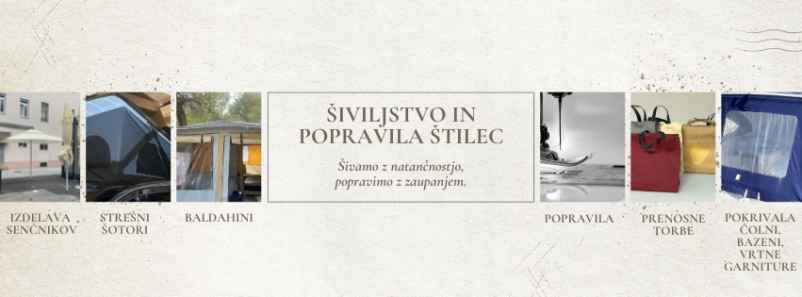 Popravilo šotorov in ponjav po Sloveniji