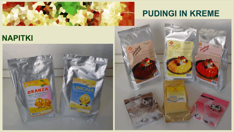 Dobri praškasti izdelki in živila Slovenija