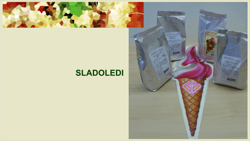 Praški za sladoled in pudinge Slovenija