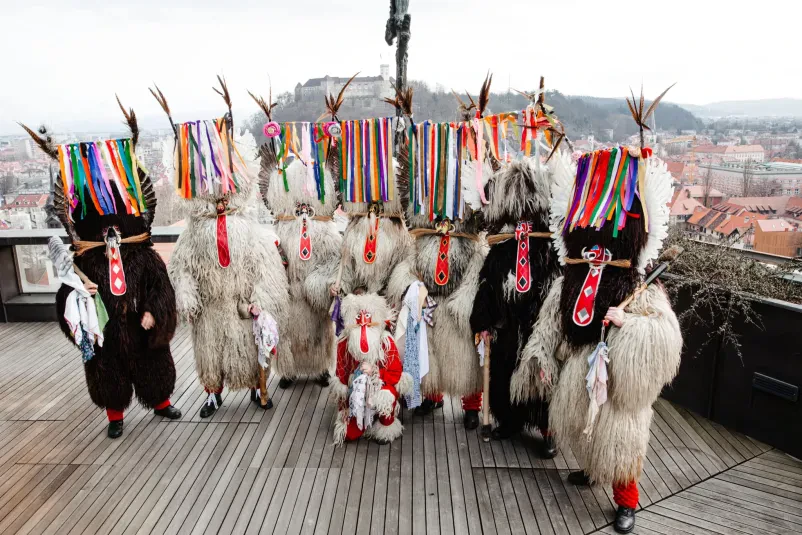 Promocija kurenta in kurentovanja Ptuj, Podravje, Slovenija
