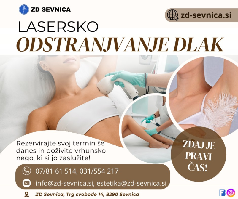 Lasersko odstranjevanje dlak Sevnica