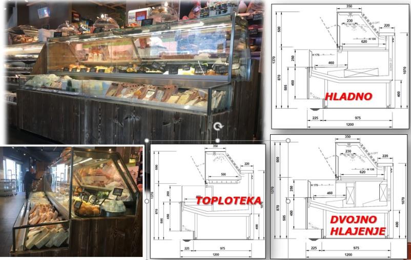 Hladilne vitrine za sladoled in opremljanje trgovin Slovenija