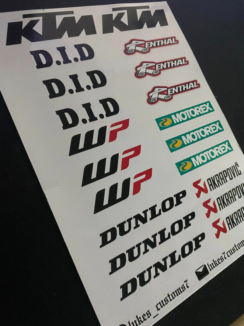 Druck von Motorsport-Aufklebern in Österreich