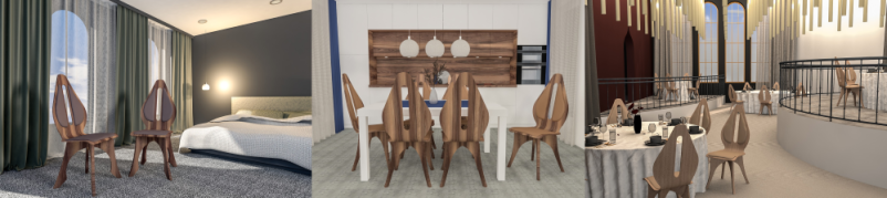 Izdelava lesenih delov za stole Italija