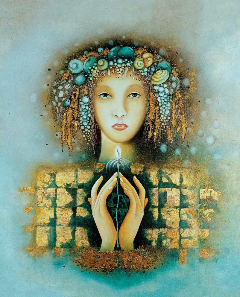 Ogled razstave Irene Polanec