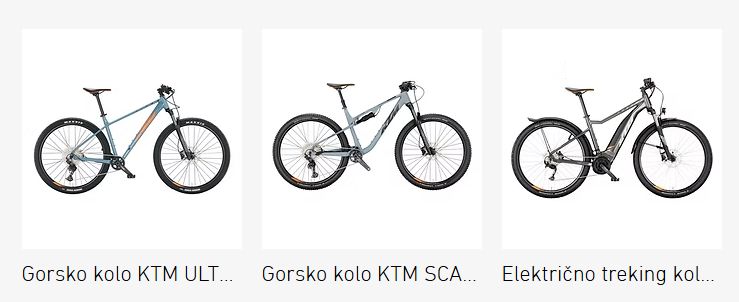 Spletna prodaja KTM koles Ljubljana