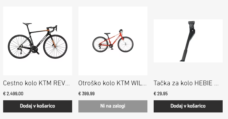 Ugodna KTM kolesa Ljubljana