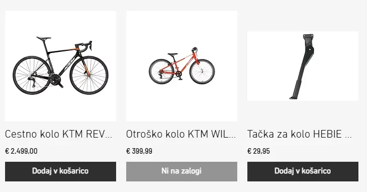 Ugodna KTM kolesa Ljubljana