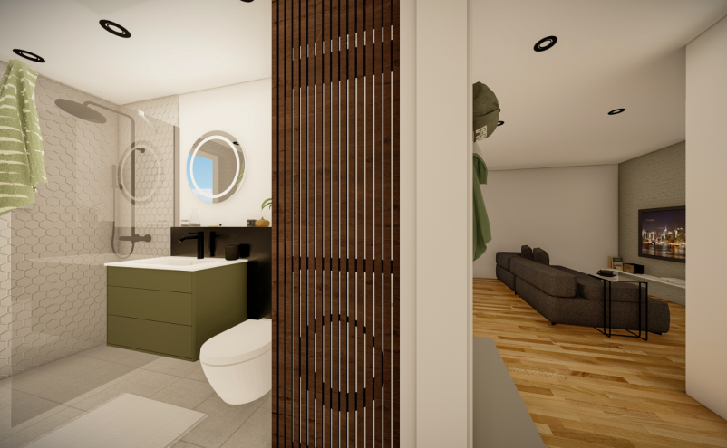 Arhitekturno projektiranje notranje opreme Rače