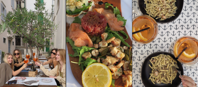 The best food at restaurant Mario in Piran