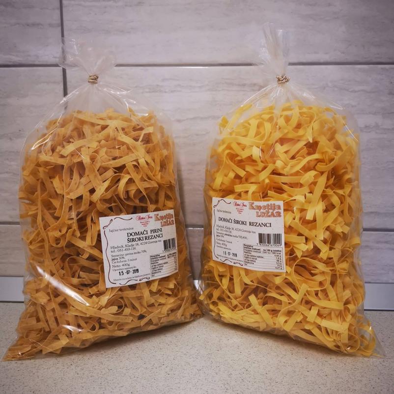 Ročno rezane domače testenine