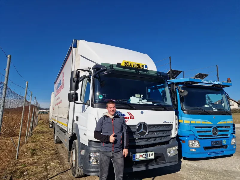 Temeljna poklicna kvalifikacija za voznike tovornih vozil in avtobusov Dolenjska, Slovenija
