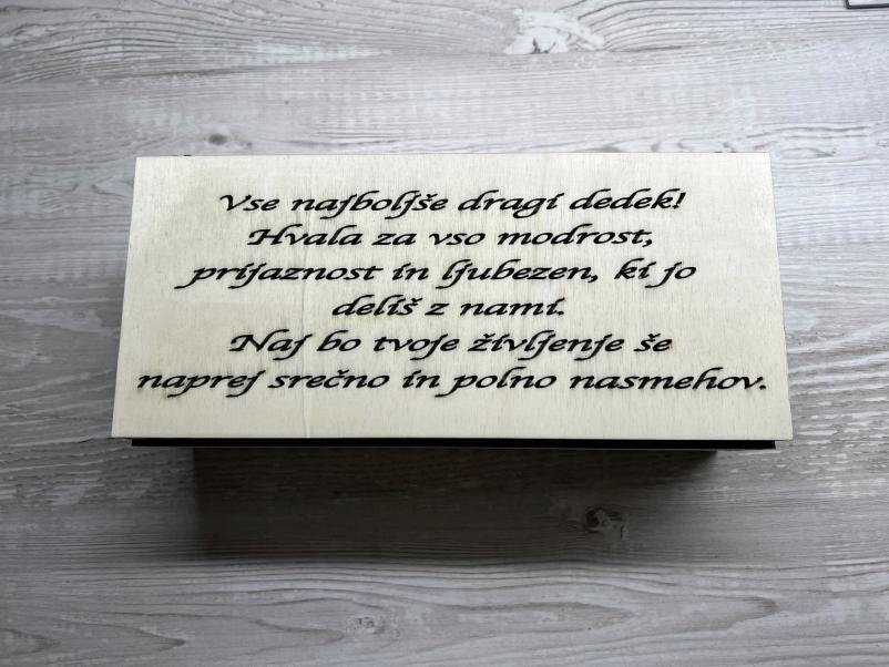 Laserska obdelava lesa in gravura