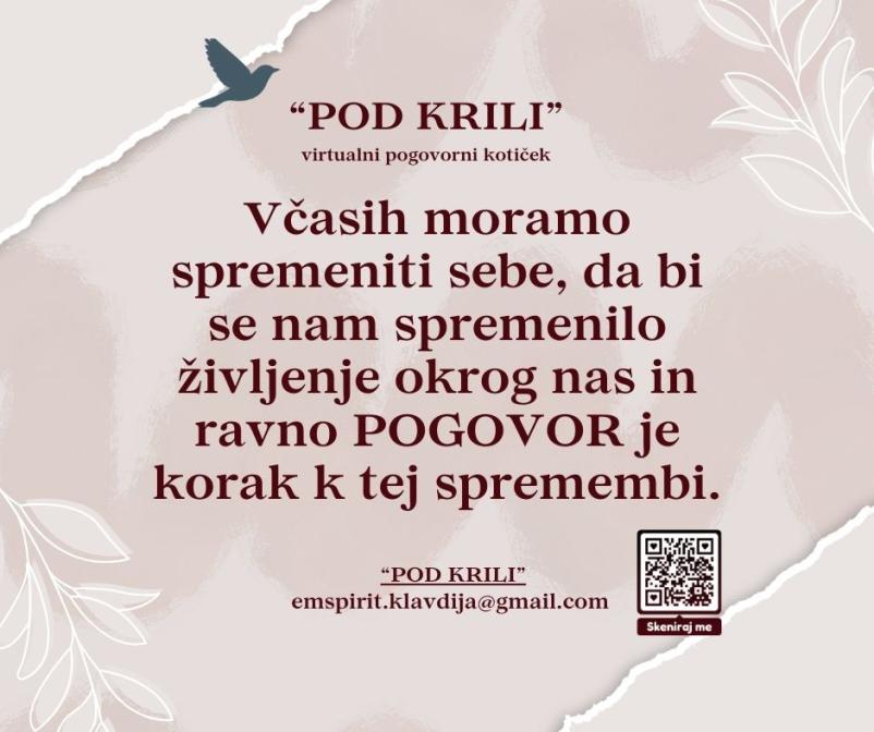 Vpis v program Pod krili Obala