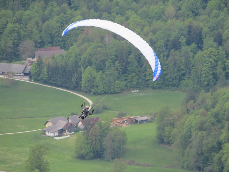 Skok s padalom Gorenjska