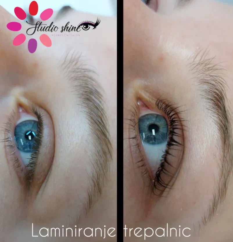 Lash lift v salonu v Ljubljana center