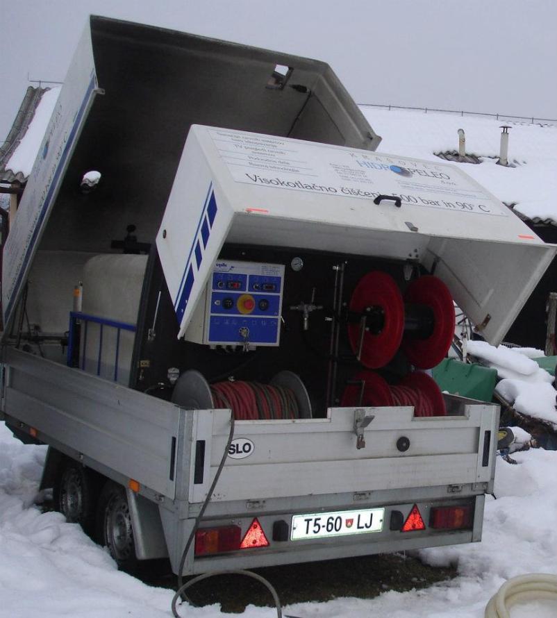 Visokotlačno čiščenje in sanacija brez izkopavanja Ljubljana